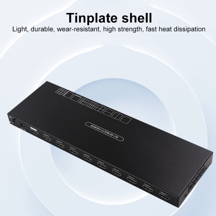 Measy MV4391 9-screen 4K HDMI 1080P Simultaneous Display Splitter(UK Plug) - free shipping - PMC TechLife - Order now!