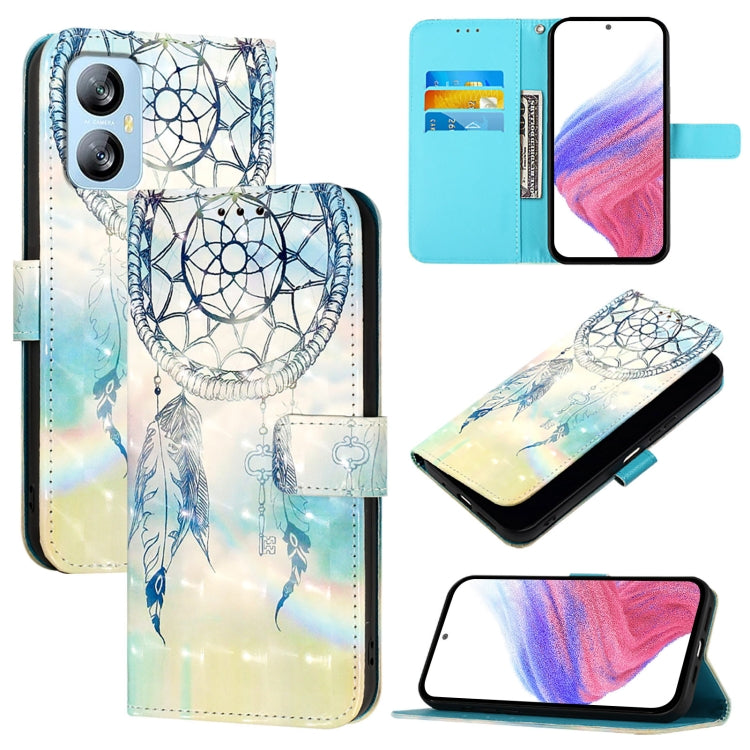 For Blackview A52 3D Painting Horizontal Flip Leather Phone Case(Dream Wind Chimes) - More Brand by PMC TechLife | Online Shopping South Africa | PMC TechLife | Buy Now Pay Later Mobicred