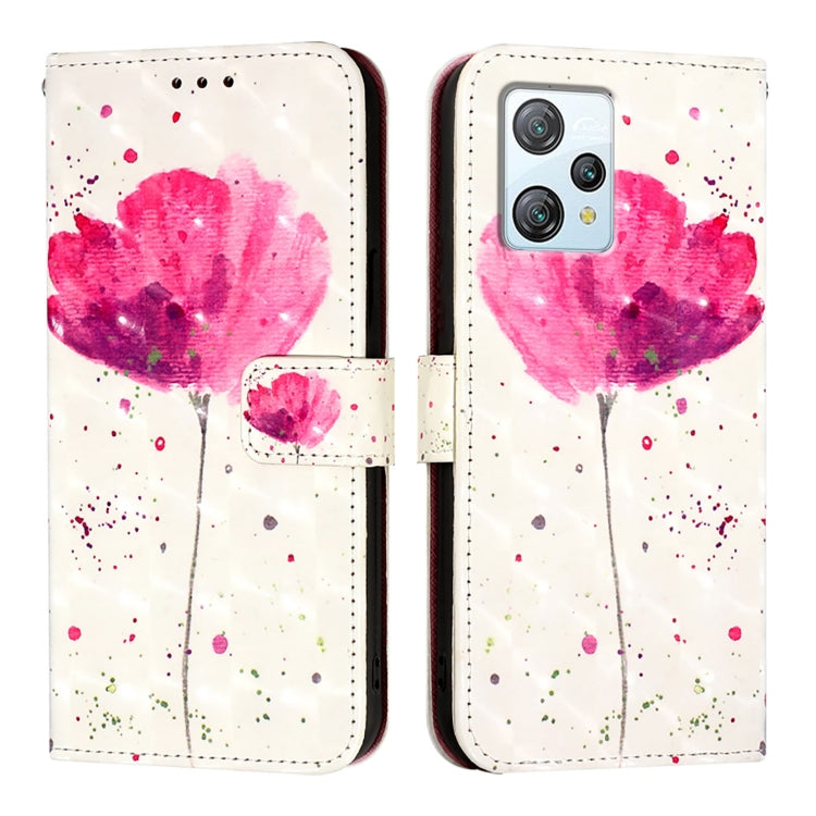 For Blackview A53 3D Painting Horizontal Flip Leather Phone Case(Flower) - More Brand by PMC TechLife | Online Shopping South Africa | PMC TechLife | Buy Now Pay Later Mobicred