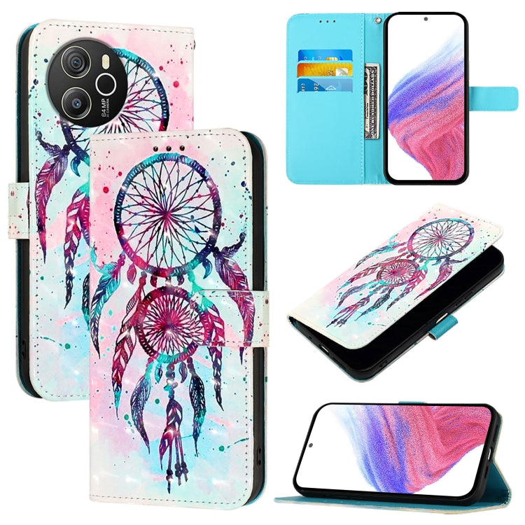 For Blackview Shark 8 3D Painting Horizontal Flip Leather Phone Case(Color Drop Wind Chimes) - More Brand by PMC TechLife | Online Shopping South Africa | PMC TechLife | Buy Now Pay Later Mobicred