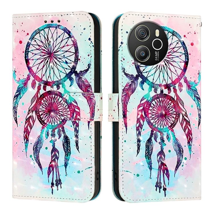 For Blackview Shark 8 3D Painting Horizontal Flip Leather Phone Case(Color Drop Wind Chimes) - More Brand by PMC TechLife | Online Shopping South Africa | PMC TechLife | Buy Now Pay Later Mobicred