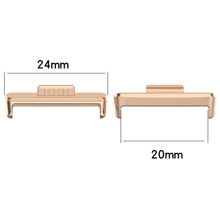 For Huawei Watch Fit3 20mm 1 Pair Zinc Alloy Metal Watch Band Connector(Silver) - free shipping - PMc TechLife - Order now!