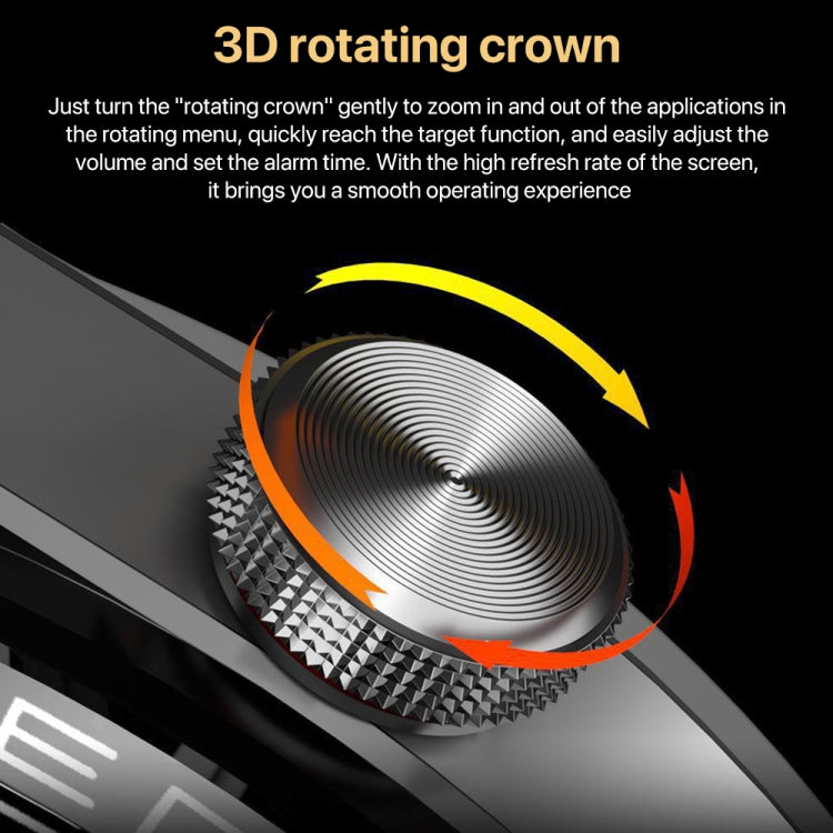 1.3 inch Silicone Band IP68 Waterproof Smart Watch Support Bluetooth Call(Black) - Smart Watches by PMC TechLife | Online Shopping South Africa | PMC TechLife | Buy Now Pay Later Mobicred