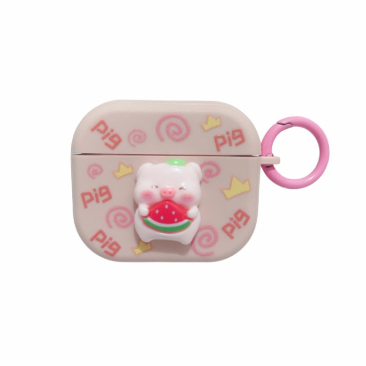 For AirPods 3 Fresh 3D Piglet Pattern Earbuds Box PC Case - For AirPods 3 by PMC Jewellery | Online Shopping South Africa | PMC Jewellery | Buy Now Pay Later Mobicred