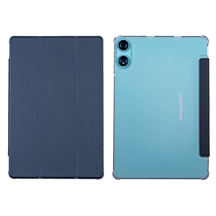 For Teclast P50AI  Anti-slip Texture Smart Tablet Leather Folio Case(Dark Blue) - free shipping - PMc TechLife - Order now!