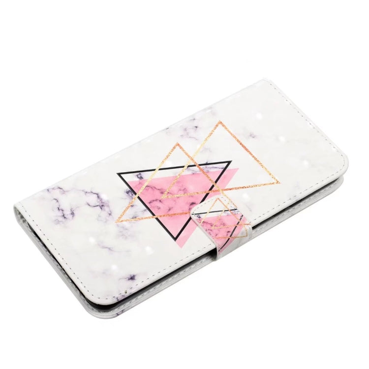 For Samsung Galaxy S25 5G Oil Embossed 3D Drawing Leather Phone Case(Triangular Marble) - Galaxy S25 5G Cases by PMC TechLife | Online Shopping South Africa | PMC TechLife | Buy Now Pay Later Mobicred