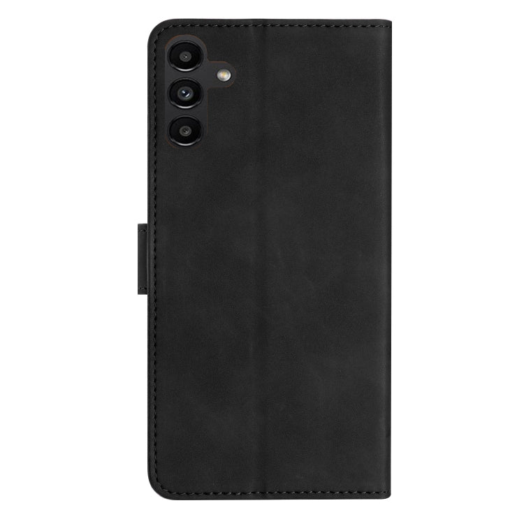 For Samsung Galaxy S25 5G Seven Butterflies Embossed Leather Phone Case(Black) - Galaxy S25 5G Cases by PMC Jewellery | Online Shopping South Africa | PMC Jewellery | Buy Now Pay Later Mobicred