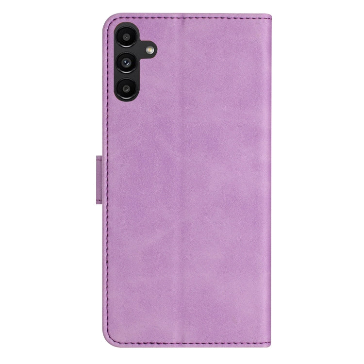 For Samsung Galaxy S25+ 5G Seven Butterflies Embossed Leather Phone Case(Purple) - Galaxy S25+ 5G Cases by PMC Jewellery | Online Shopping South Africa | PMC Jewellery | Buy Now Pay Later Mobicred