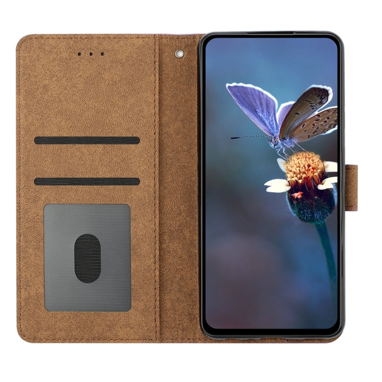 For Samsung Galaxy S25 Ultra 5G Seven Butterflies Embossed Leather Phone Case(Brown) - Galaxy S25 Ultra 5G Cases by PMC Jewellery | Online Shopping South Africa | PMC Jewellery | Buy Now Pay Later Mobicred