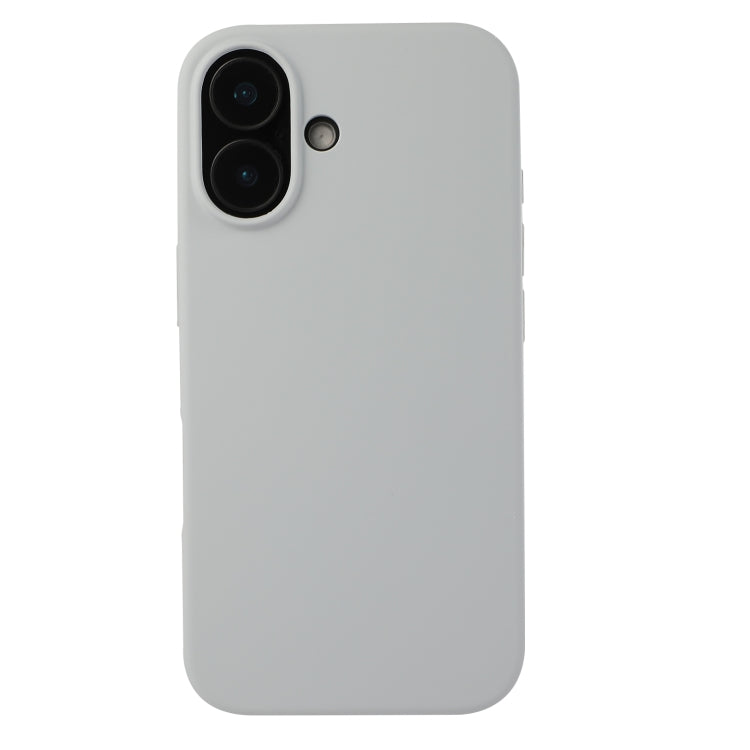 For iPhone 16 Plus Liquid Silicone Phone Case(Blue Grey) - iPhone 16 Plus Cases by PMC TechLife | Online Shopping South Africa | PMC TechLife | Buy Now Pay Later Mobicred