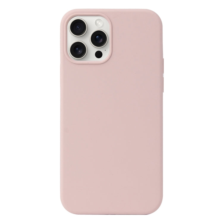 For iPhone 16 Pro Liquid Silicone Phone Case(Sand Pink) - iPhone 16 Pro Cases by PMC TechLife | Online Shopping South Africa | PMC TechLife | Buy Now Pay Later Mobicred