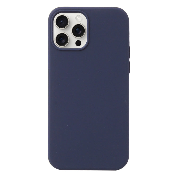 For iPhone 16 Pro Max Liquid Silicone Phone Case(Midnight Blue) - iPhone 16 Pro Max Cases by PMC TechLife | Online Shopping South Africa | PMC TechLife | Buy Now Pay Later Mobicred