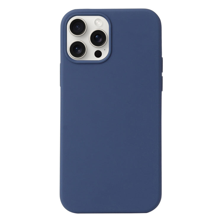 For iPhone 16 Pro Max Liquid Silicone Phone Case(Blue) - iPhone 16 Pro Max Cases by PMC TechLife | Online Shopping South Africa | PMC TechLife | Buy Now Pay Later Mobicred