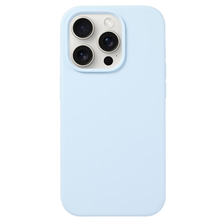 For iPhone 16 Pro Max Liquid Silicone Phone Case(Sky Blue) - iPhone 16 Pro Max Cases by PMC TechLife | Online Shopping South Africa | PMC TechLife | Buy Now Pay Later Mobicred
