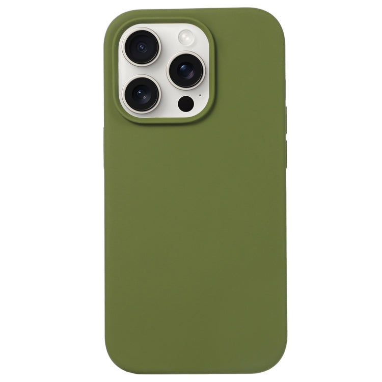 For iPhone 16 Pro Max Liquid Silicone Phone Case(Pine Green) - iPhone 16 Pro Max Cases by PMC TechLife | Online Shopping South Africa | PMC TechLife | Buy Now Pay Later Mobicred
