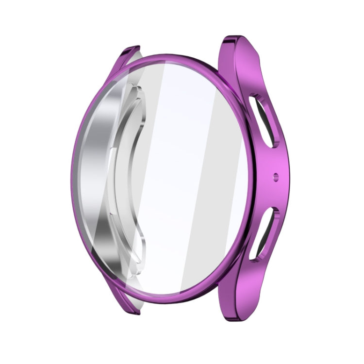 For Samsung Galaxy Watch FE 40mm Full Coverage Electroplated TPU Watch Protective Case(Purple) - Watch Cases by PMC TechLife | Online Shopping South Africa | PMC TechLife | Buy Now Pay Later Mobicred