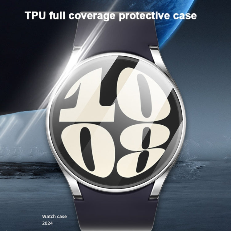For Samsung Galaxy Watch FE 40mm Full Coverage Electroplated TPU Watch Protective Case(Green) - Watch Cases by PMC TechLife | Online Shopping South Africa | PMC TechLife | Buy Now Pay Later Mobicred