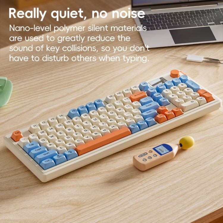 LANGTU L98 Wired RGB Gaming Keyboard(Blue White) - Wired Keyboard by LANGTU | Online Shopping South Africa | PMC Jewellery | Buy Now Pay Later Mobicred