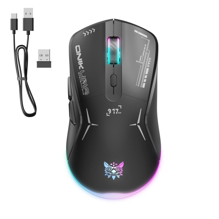 ONIKUMA CW917 RGB 4800DPI Dual Mode Wired + 2.4GHz Wireless Mouse(Black) - free shipping - PMC Jewellery - Order now!