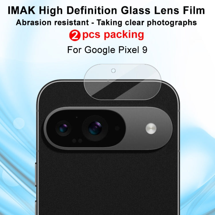 For Google Pixel 9 2pcs/Set imak HD Glass Lens Film, Scaled Down Version - Other by imak | Online Shopping South Africa | PMC TechLife | Buy Now Pay Later Mobicred