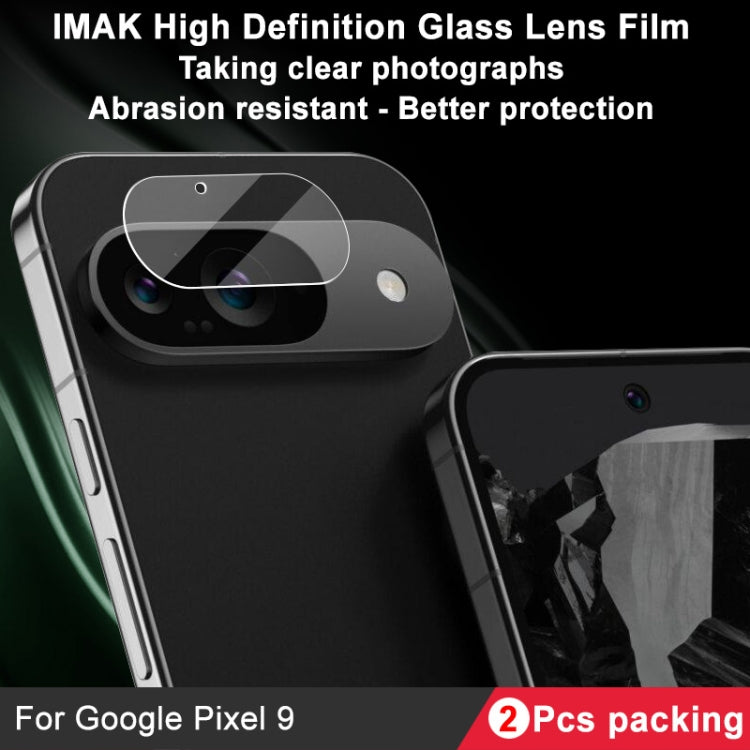 For Google Pixel 9 2pcs/Set imak HD Glass Lens Film, Scaled Down Version - Other by imak | Online Shopping South Africa | PMC TechLife | Buy Now Pay Later Mobicred
