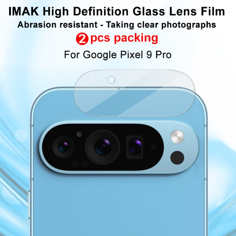 For Google Pixel 9 Pro 2pcs/Set imak HD Glass Lens Film, Scaled Down Version - Other by imak | Online Shopping South Africa | PMC TechLife | Buy Now Pay Later Mobicred