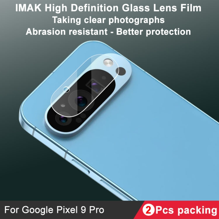 For Google Pixel 9 Pro 2pcs/Set imak HD Glass Lens Film, Scaled Down Version - Other by imak | Online Shopping South Africa | PMC TechLife | Buy Now Pay Later Mobicred