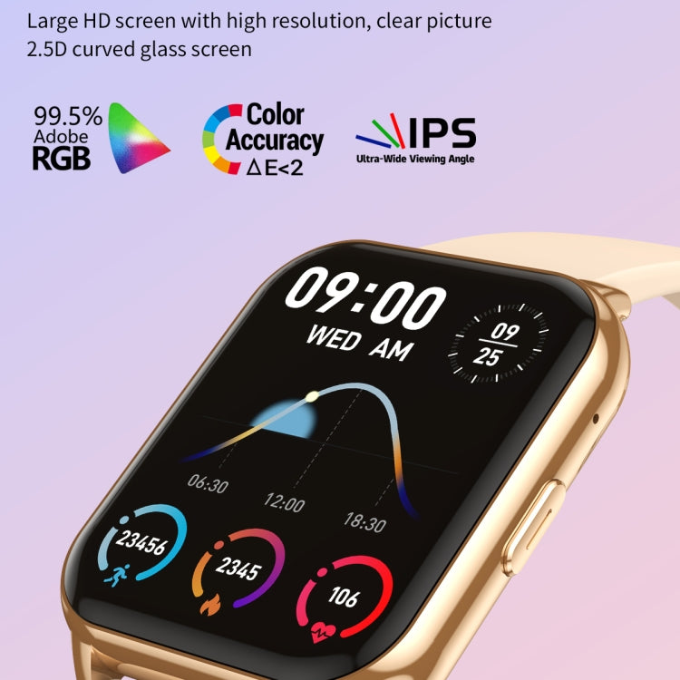 CY12 1.9 inch IPS Screen Smart Watch Supports Voice Calls / Health Monitoring(Gold) - Smart Watches by PMC TechLife | Online Shopping South Africa | PMC TechLife | Buy Now Pay Later Mobicred