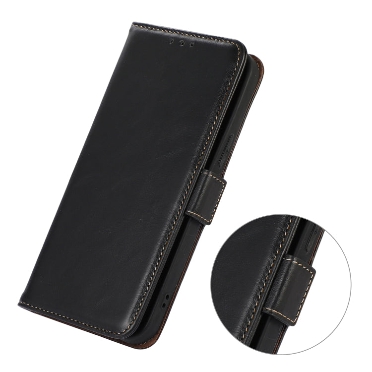 For Sony Xperia 1 VI Magnetic Crazy Horse Texture Genuine Leather RFID Phone Case(Black) - Sony Cases by PMC TechLife | Online Shopping South Africa | PMC TechLife | Buy Now Pay Later Mobicred