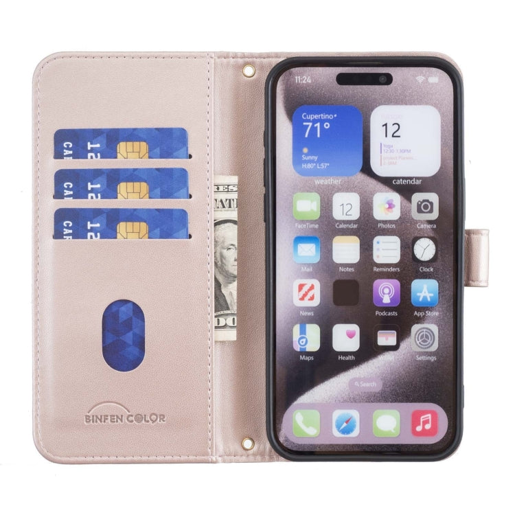 For Google Pixel 9 Square Texture Leather Phone Case(Rose Gold) - Google Cases by PMC TechLife | Online Shopping South Africa | PMC TechLife | Buy Now Pay Later Mobicred