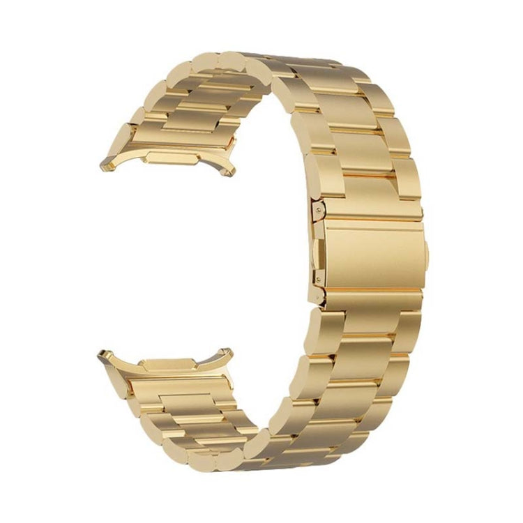 For Samsung Galaxy Watch Ultra 47mm Three Beads Steel Watch Band(Gold) - free shipping - PMC TechLife - Order now!