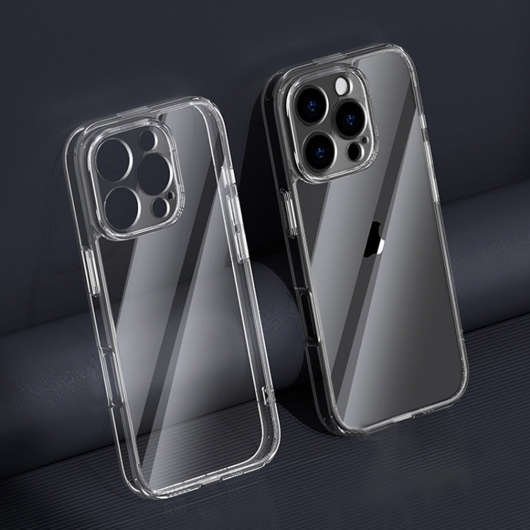 For iPhone 16 Pro Max Four Corner Airbag Transparent Glass Phone Case - iPhone 16 Pro Max Cases by PMC TechLife | Online Shopping South Africa | PMC TechLife | Buy Now Pay Later Mobicred