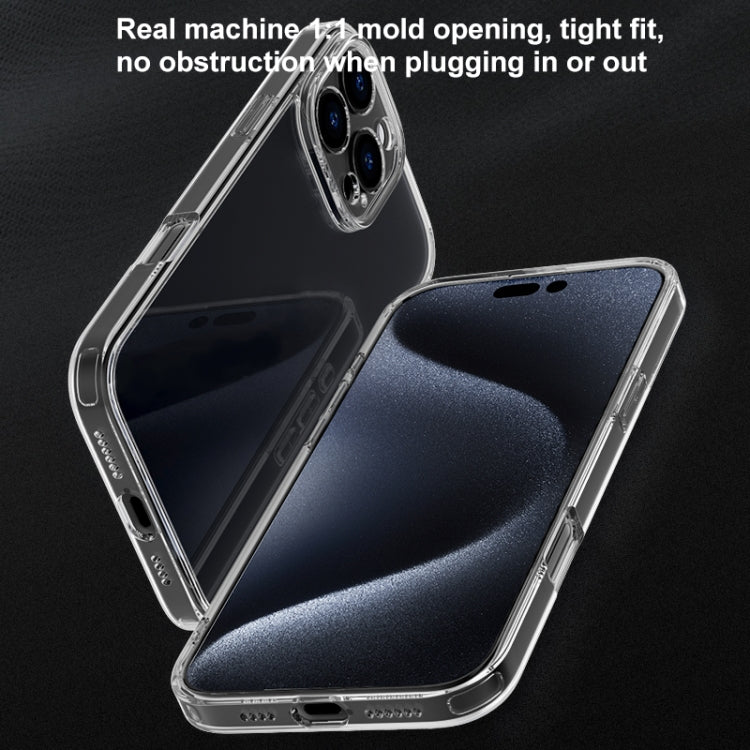 For iPhone 16 Plus Four Corner Airbag Transparent Glass Phone Case - iPhone 16 Plus Cases by PMC TechLife | Online Shopping South Africa | PMC TechLife | Buy Now Pay Later Mobicred