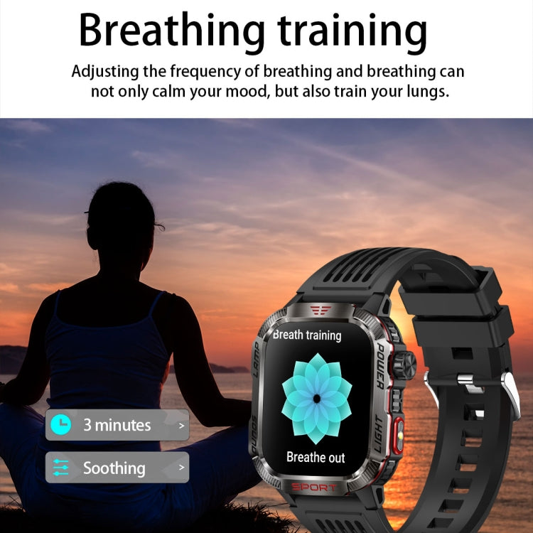 HT29 2.01 inch IPS Screen Triple Proof Smart Watch with Banknote Detector Light(Black) - Smart Watches by PMC TechLife | Online Shopping South Africa | PMC TechLife | Buy Now Pay Later Mobicred