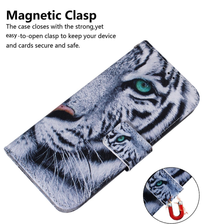 For Samsung Galaxy S25 Ultra 5G Coloured Drawing Flip Leather Phone Case(Tiger) - Galaxy S25 Ultra 5G Cases by PMC Jewellery | Online Shopping South Africa | PMC Jewellery | Buy Now Pay Later Mobicred