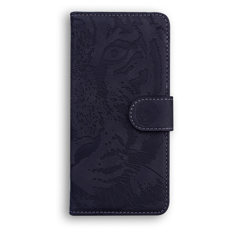 For Samsung Galaxy S25 5G Tiger Embossing Pattern Flip Leather Phone Case(Black) - free shipping - PMC Jewellery - Order now!