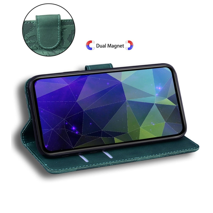 For Samsung Galaxy S25+ 5G Tiger Embossing Pattern Flip Leather Phone Case(Green) - Galaxy S25+ 5G Cases by PMC Jewellery | Online Shopping South Africa | PMC Jewellery | Buy Now Pay Later Mobicred