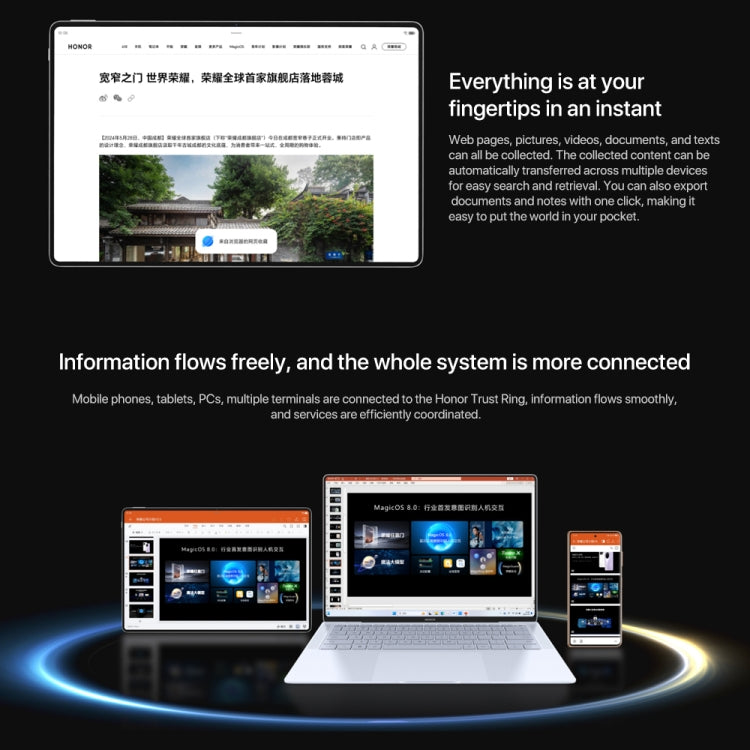 Honor MagicPad2 WiFi Tablet PC, 12GB+256GB, 12.3 inch MagicOS 8.0.1 Qualcomm Snapdragon 8s Gen 3 Octa Core(White) - free shipping - PMc TechLife - Order now!