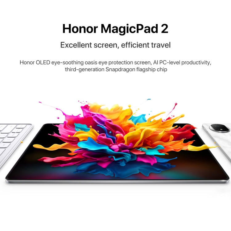 Honor MagicPad2 WiFi Tablet PC, 8GB+256GB, 12.3 inch MagicOS 8.0.1 Qualcomm Snapdragon 8s Gen 3 Octa Core(Black) - free shipping - PMc TechLife - Order now!