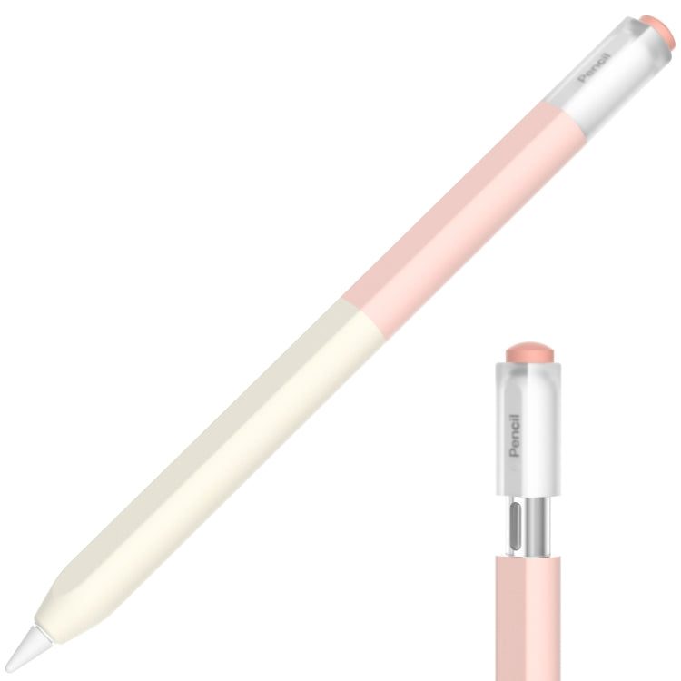 For Apple Pencil USB-C Gradient Silicone Stylus Protective Case(Milk Tea Pink) - Pencil Accessories by PMC Jewellery | Online Shopping South Africa | PMC Jewellery | Buy Now Pay Later Mobicred