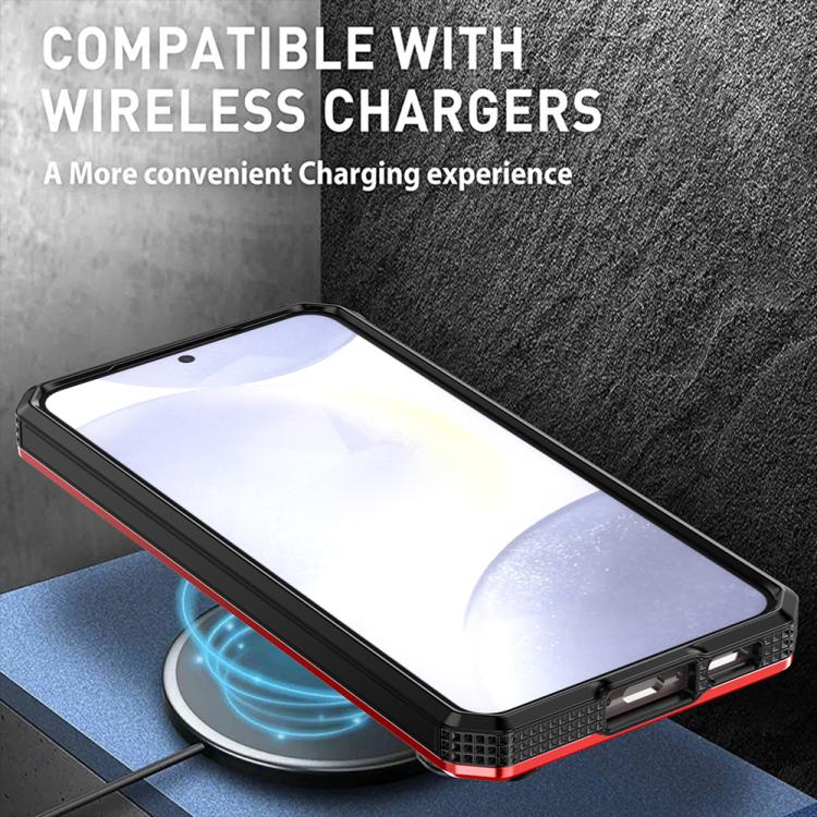 For Samsung Galaxy S25 5G Armor II Series MagSafe Magnetic Holder Phone Case(Black) - Galaxy S25 5G Cases by PMC Jewellery | Online Shopping South Africa | PMC Jewellery | Buy Now Pay Later Mobicred