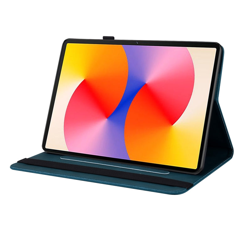 For Huawei MatePad SE 11 2024 Butterfly Flower Embossed Leather Tablet Case(Blue) - Huawei by PMC Jewellery | Online Shopping South Africa | PMC Jewellery | Buy Now Pay Later Mobicred