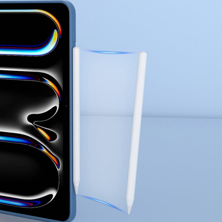 For iPad Pro 11 2024 Mutural Silicone Microfiber Tablet Case(Midnight Blue) - free shipping - PMc TechLife - Order now!