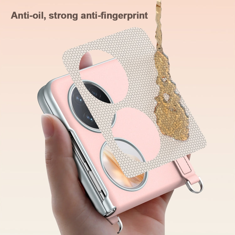 For Huawei Pocket 2 SULADA Skin Feel Liquid Leather Phone Case with Strap(White) - free shipping - PMC TechLife - Order now!
