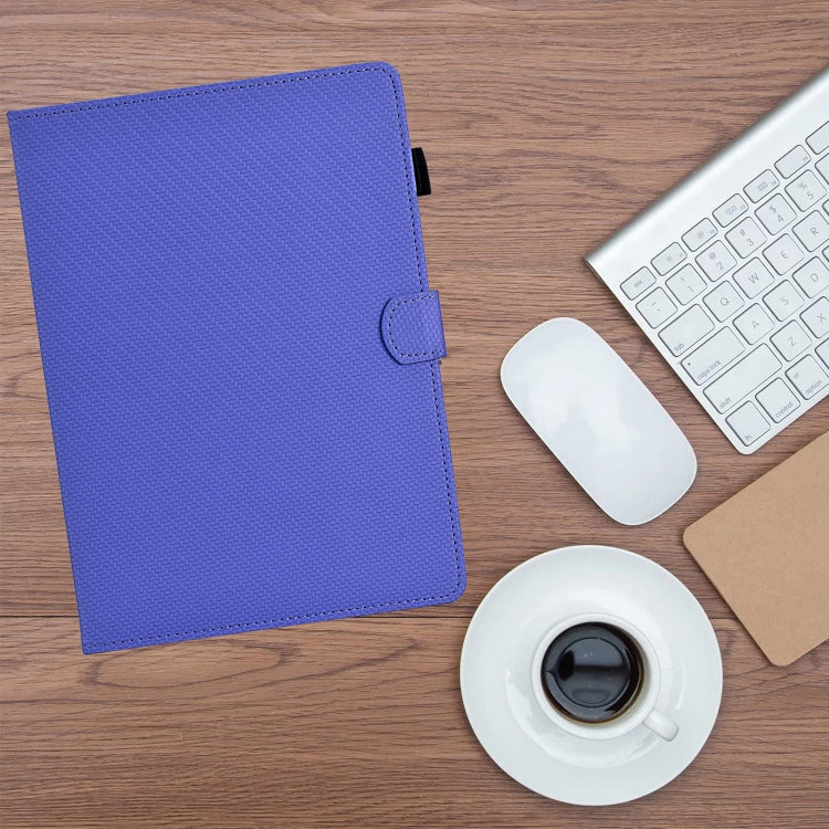 For Lenovo Tab M11 / Xiaoxin Pad 2024 Solid Color Fiber Texture Smart Tablet Leather Case(Purple) - Lenovo by PMC Jewellery | Online Shopping South Africa | PMC Jewellery | Buy Now Pay Later Mobicred