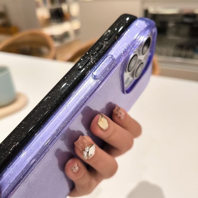 For iPhone 16 Pro Glitter Powder TPU Hybrid PC Phone Case(Black) - free shipping - PMC TechLife - Order now!