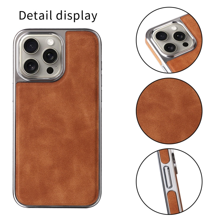 For iPhone 16 Pro Electroplated Side PU Hybrid TPU MagSafe Phone Case(Green) - iPhone 16 Pro Cases by PMC TechLife | Online Shopping South Africa | PMC TechLife | Buy Now Pay Later Mobicred