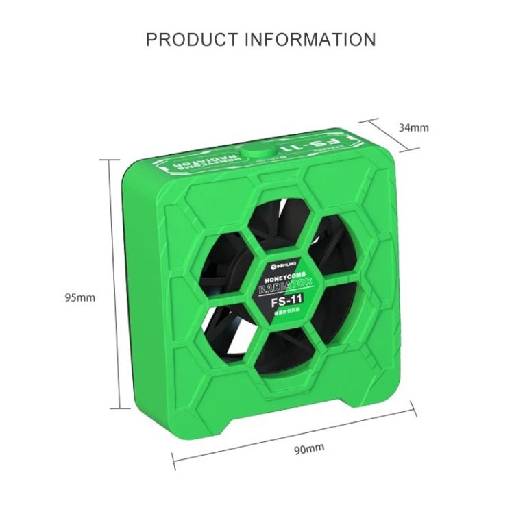Mijing FS-11 Cooling + UV Curing + Smoke Extraction Honeycomb Radiating Fan(Green) - Others by MIJING | Online Shopping South Africa | PMC TechLife | Buy Now Pay Later Mobicred