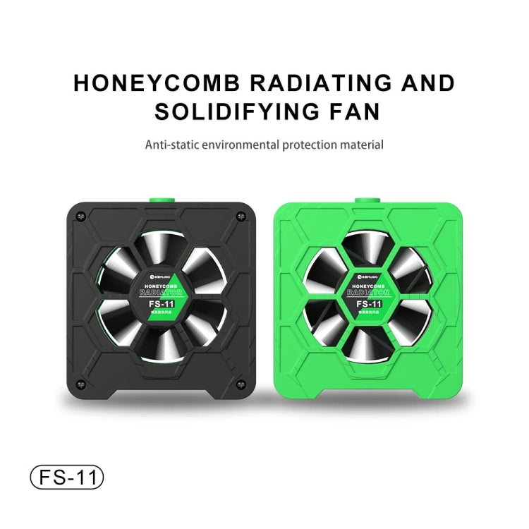 Mijing FS-11 Cooling + UV Curing + Smoke Extraction Honeycomb Radiating Fan(Black) - Others by MIJING | Online Shopping South Africa | PMC TechLife | Buy Now Pay Later Mobicred