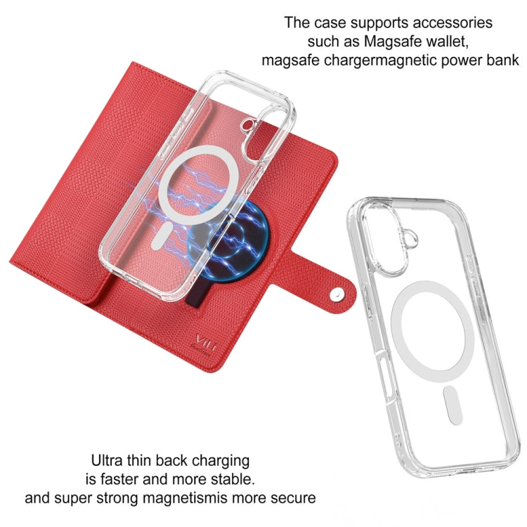 For iPhone 14 Pro ViLi GHA-C Series RFID MagSafe Magnetic Flip Leather Phone Case(Red) - free shipping - PMC Jewellery - Order now!
